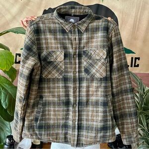 Fleece-lined Flannel Shacket